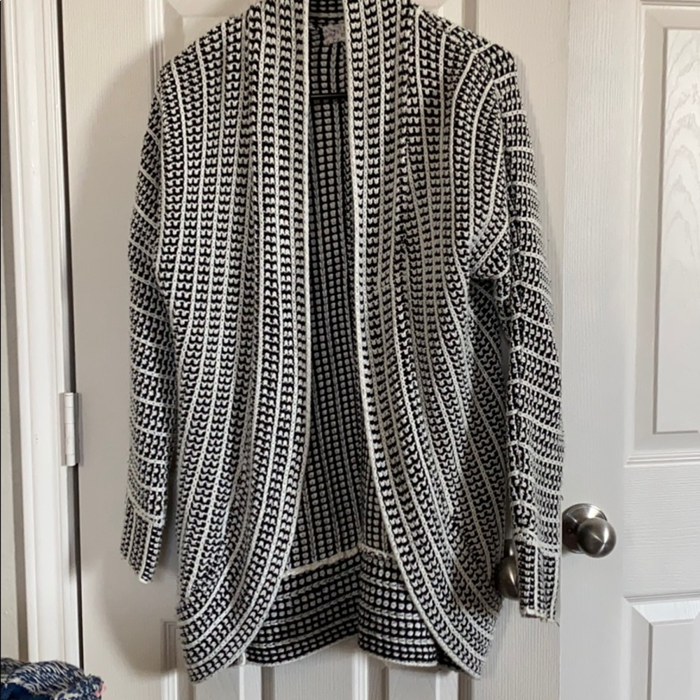 Black and white sweater